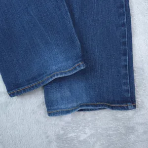 American Eagle Slim Boot Jeans Women 2 Long Blue Stretch Low Rise Y2K Distressed thumbnail 5