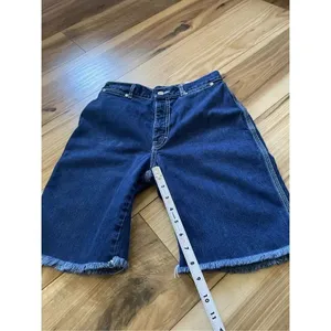 Brittania Vintage 1970s High Waist Women’s Blue Shorts- Bermuda Made in USA thumbnail 5