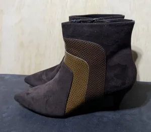 Impo Eila‎ Ankle Boots Women's 8.5 Brown Memory Foam Side Zip Western Booties thumbnail 1