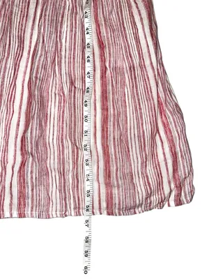 Free People Audrey Halter Red Striped Maxi Dress MEDIUM thumbnail 9