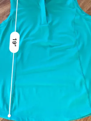 Athleta Advantage Polo Tank Top XS Teal Green Sleeveless Golf Tennis Performance thumbnail 14