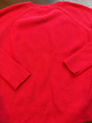 Gap Women’s V-Neck Ribbed Sweater - Pink Size Small - C44-004 thumbnail 9