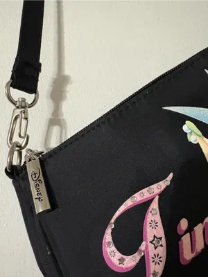 Disney Tinker Bell Black Shoulder Bag Y2K thumbnail 4