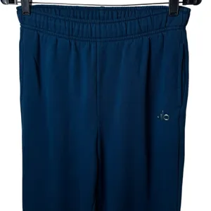 Alo Yoga Accolade Sweatpant Joggers Blue Leisure Comfort Athletic‎ Stretch S/M thumbnail 4