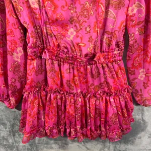 MISA Los Angeles Lorena Mini Dress Careyes Floral Print Size Medium thumbnail 6