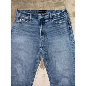 Abercrombie & Fitch Women's Blue‎ Denim Jeans 90s Loose Medium Wash Size 36 thumbnail 2