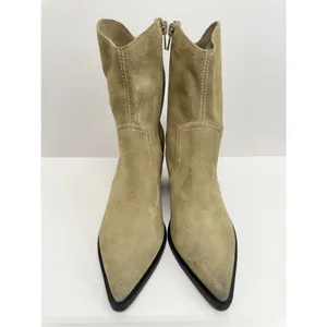 BP. Surina Western Boot in Tan Smoke Size‎ 5.5 Leather Block Heel Pointed Toe thumbnail 4