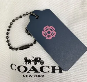 Coach Blue Hangtag With Pink  Stamped thumbnail 1