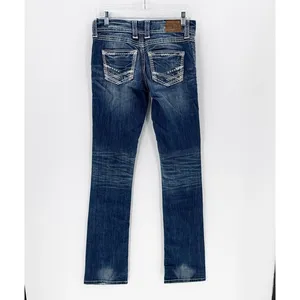 BKE bootcut Stella size 27 XXLONG western ranch farm rodeo contrast stitching thumbnail 2