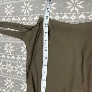 NWT Massimo Dutti One Piece‎ Swimsuit Straight Neckline Olive Green Size Small thumbnail 8