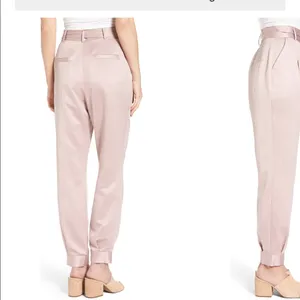 New Tie waist satin pants thumbnail 2