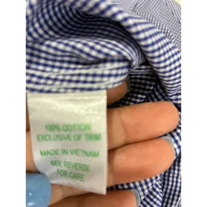 Lilly Pulitzer‎ Button Down Shirt Gingham Print Long Sleeve Top Womens Small thumbnail 5