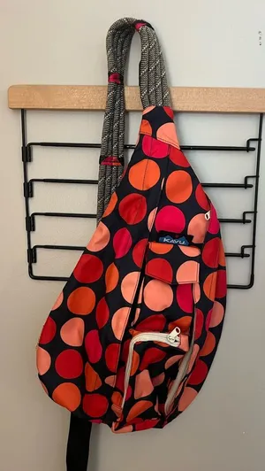 NWOT KAVU One Of‎ A Kind “Got Dots” Rope Sling Bag thumbnail 1