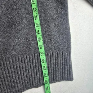 Abercrombie & Fitch Charcoal Gray V Neck Long‎ Sleeve Sweater Dress Size Large thumbnail 7