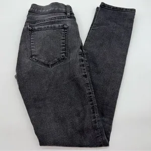 Ann Taylor LOFT Women's Modern Skinny Black Denim Low Rise Jeans Size 24 thumbnail 2