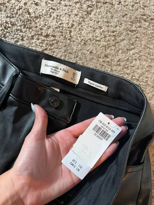 Abercrombie Vegan Leather Pants thumbnail 4