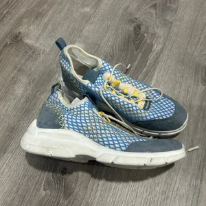 Sam Edelman Chelsie Knit Blue Sneakers Size 8 thumbnail 3