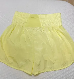 Free People the way home yellow high waisted shorts thumbnail 6