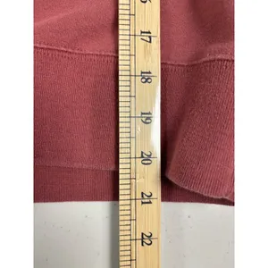 Abercrombie & Fitch Burgundy White Striped Crewneck Sweatshirt XL Cotton‎ Blend thumbnail 7