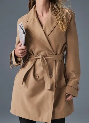 Alo Yoga Prime Trench Toasted Almond M thumbnail 1