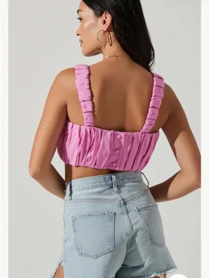 Astr Vibrant Pink Top new with tags size medium thumbnail 3