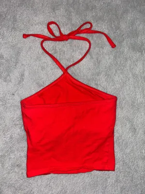 Hollister Red Halter Top thumbnail 2