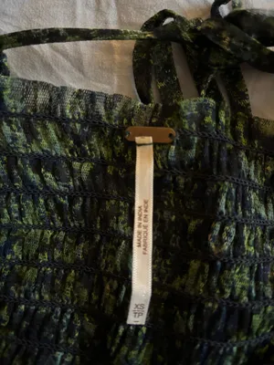 Free People Green Blouse thumbnail 5