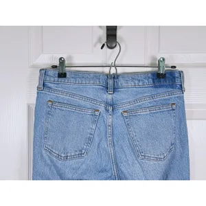 Abercrombie & Fitch 90s Straight Mid Rise Jeans Size 27 Extra Long Blue Retro thumbnail 6