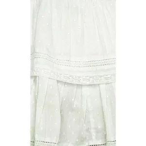 LoveShackFancy Natasha Dress in Moss Green Hand Dye Size Medium 100% Cotton thumbnail 14