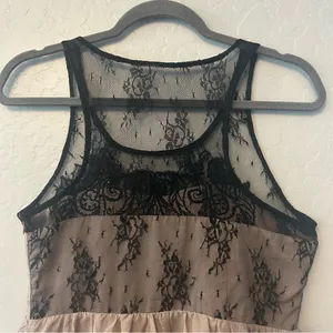 Miss Me silk blend sequined lace peplum babydoll tank blouse size medium y2k thumbnail 9