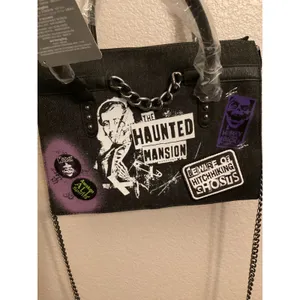 NWT Disney Parks Loungefly Haunted Mansion Chain Glow in the Dark Crossbody Bag thumbnail 4