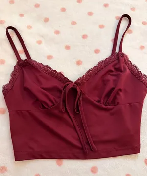 Shein Lace Crop Top thumbnail 1