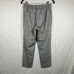 Aritzia Babaton Black‎ Brown Plaid Straight Pull On Pants thumbnail 5