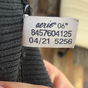 Aerie Ribbed Shorts Women's Black Bottoms stretchy Small/Medium thumbnail 3