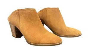Franco Sarto Denzel Suede Stack Heeled Mules SIZE 7.5 thumbnail 1