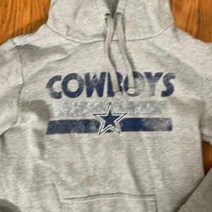 Fanatics Dallas Cowboys‎ Hoodie Sweatshirt Grey Women’s Small thumbnail 3