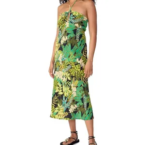 Sanctuary Halter Keyhole‎ Midi Tropical Escape NWOT Size Small thumbnail 2