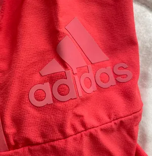 Orange Coral Hooded Full Zip Lined Pockets Logo Windbreaker, size M thumbnail 3