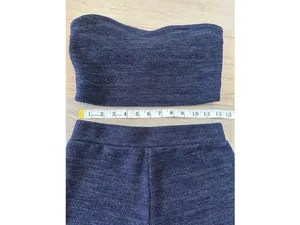 Strapless Set Women's Size Small Navy Blue thumbnail 4