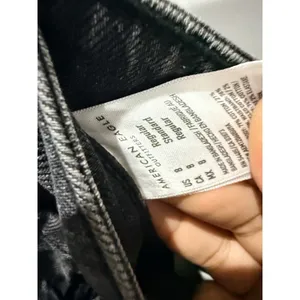 American Eagle Mom Jeans Women's ‎ Strigid Stretch Dark Wash Size 8 R thumbnail 6