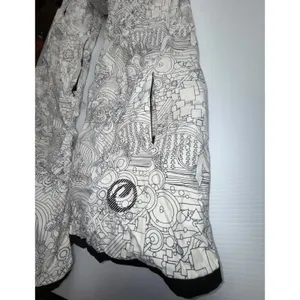 Trilogy Powder Room Women Ski Snowboard Pants L White Black Print 20K Waterproof thumbnail 5