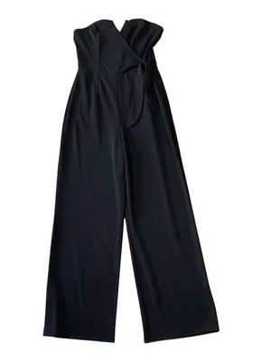 FRANCESCA'S ALYA Strapless Wide Leg Crepe Jumpsuit thumbnail 2