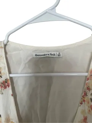 Abercrombie & Fitch Floral Flutter Sleeve Wrap Mini Dress Small Cottagecore thumbnail 5