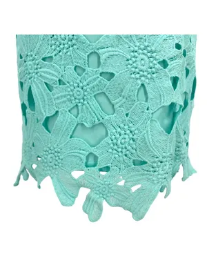ASTR Lace Sleeveless V-Neck Mini Dress Party Night Out Mint Green Size Medium thumbnail 8