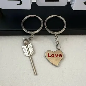 Heart Arrow Keychain Charm for Men Women Car Keychain Key Ring Bag Charm thumbnail 4