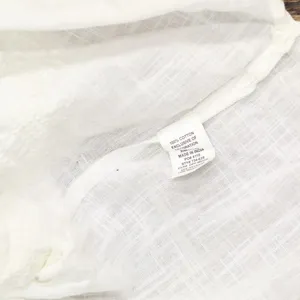 Blue Island Womens Cover Up Cotton Shirt 734-628 Ivory Off White M thumbnail 4
