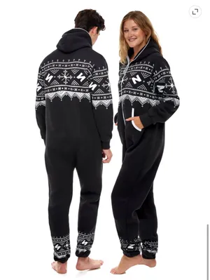 Skylinewears Nordic Print Sweatshirt Pajama Jumpsuit thumbnail 5