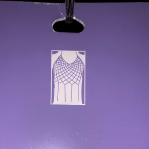 NWT Claire's Silver Metal Rhinestone Chain Body Shirt Party Rave Sexy thumbnail 2