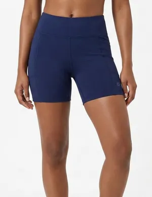 OFFLINE by Aerie Solid Biker Shorts Navy Blue Athletic Clean Girl Size S thumbnail 1