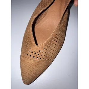 Jeffrey Campbell Bianca Tan Suede Slingback Ketten Heel Pumps Size 10‎ thumbnail 7